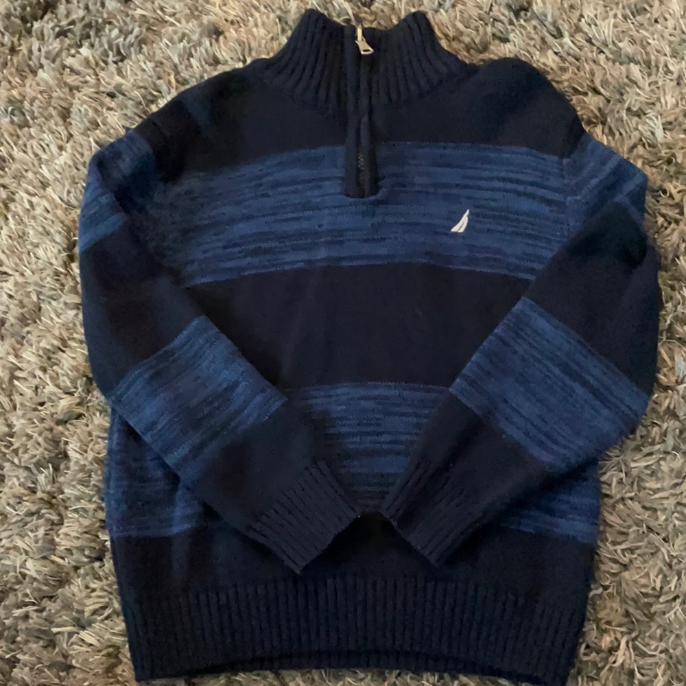 Navy Náutica sweater with zipper size 4